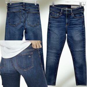 Rag & Bone Cate Mid-Rise Skinny Women's Size 26 Stretch Blue Jeans